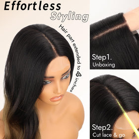 AISI HAIR lace-front wig for natural appearance and glue-free wear.