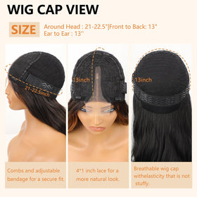 AISI HAIR soft inner net wig ensures comfortable wear.