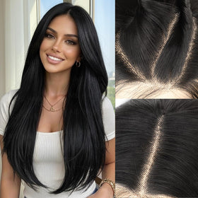 AISI HAIR straight lace front wig with 13x4 HD lace for natural look and easy styling