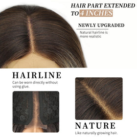 AISI HAIR long wavy blonde lace-front wig on display for versatile styling.