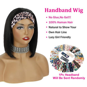 Cap adjustment on AISI headband bob wig for versatile sizing.