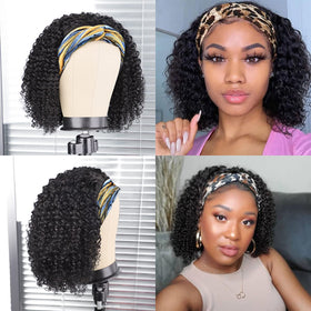 AISI headband wig natural hairline close-up for seamless blend