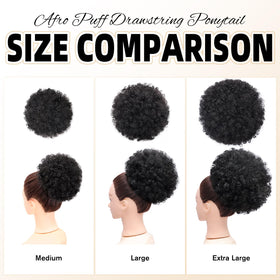 AISI QUEENS Afro kinkys curly bun extension for secure, stylish updos