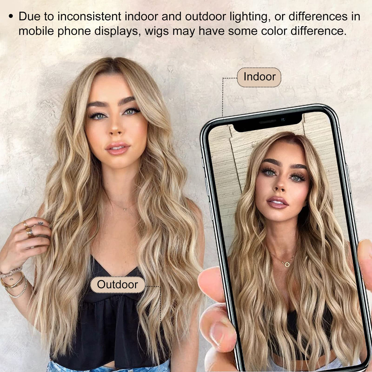 AISI QUEENS wig suitable for daily use and events
