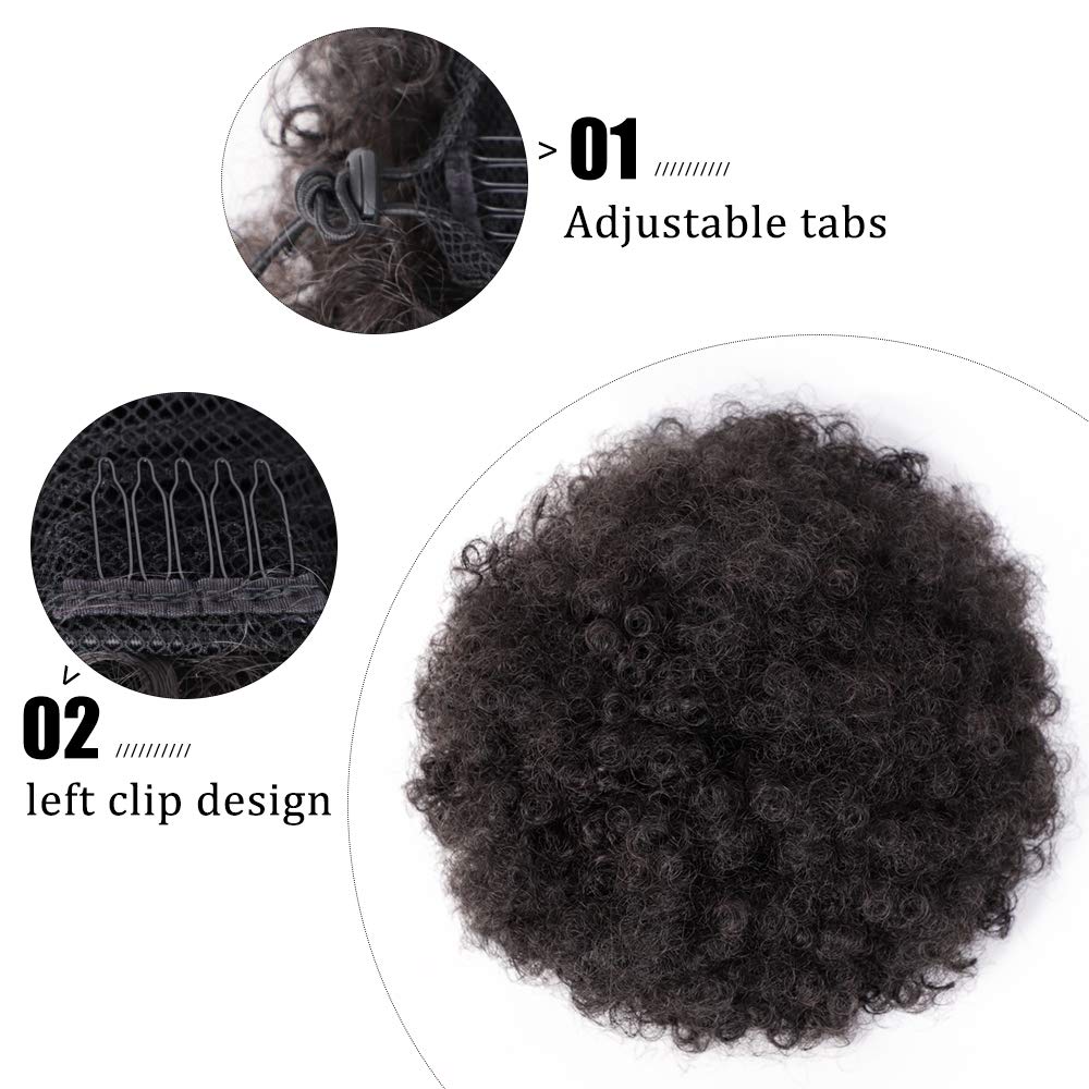 AISI QUEENS clip-in style afro puff for effortless updo