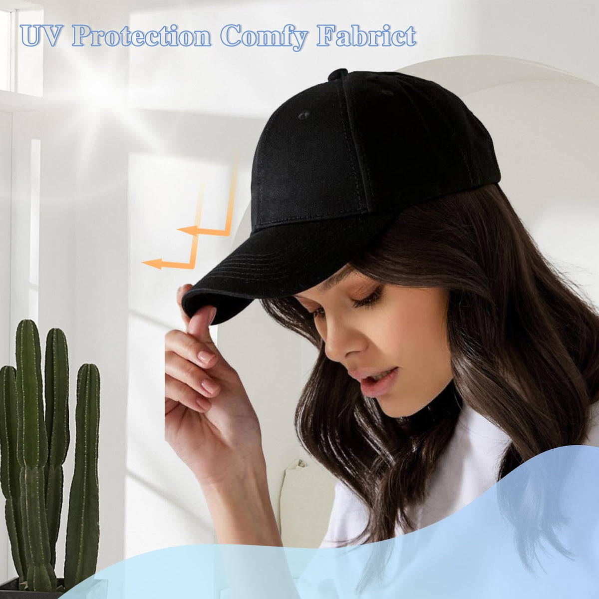 AISI QUEENS hair-attached cap wig outdoor use close-up demonstrates sun-ready style.