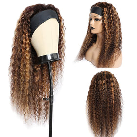 Aiterina Brazilian Remy hair headband wig for silky styling