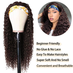 Aiterina wig set in chocolate brown color offers versatile styling options