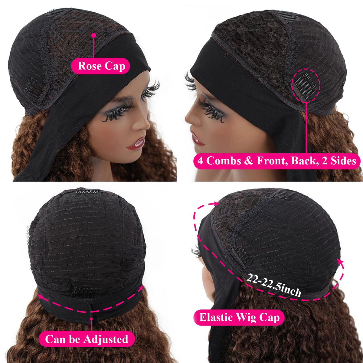 Aiterina glueless non lace front headband wig for quick wear