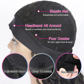 Aiterina headband wig natural hairline helps create a seamless look.