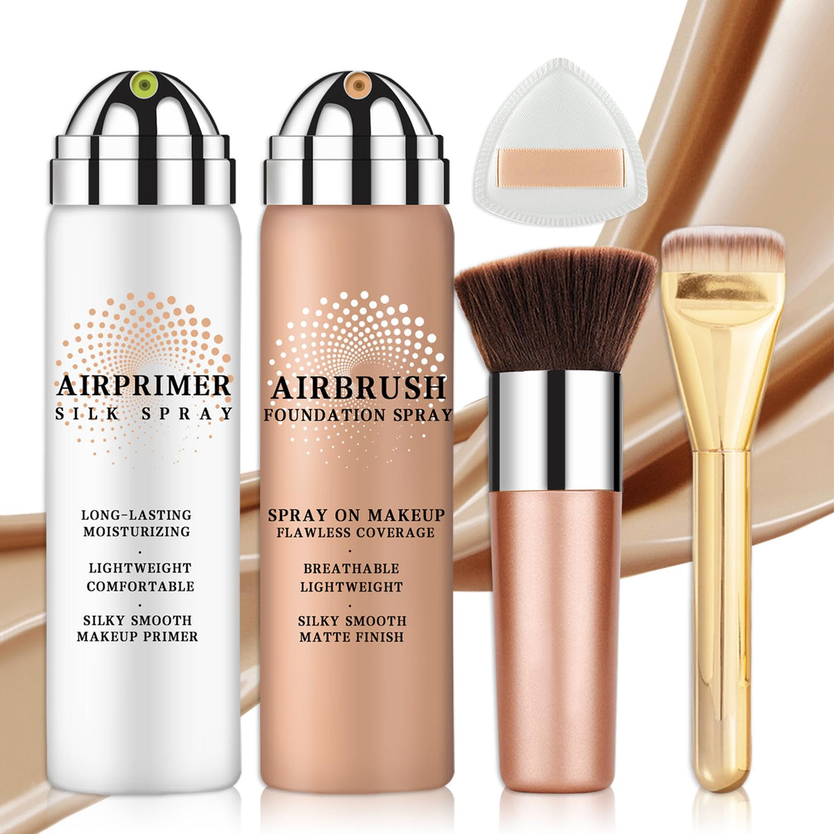 AIUEO airbrush foundation spray bottle for smooth, even coverage.