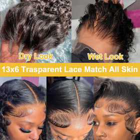 Aixiang Hair 13x6 lace front highlighting pre-plucked natural hairline for easy styling.