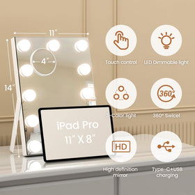 AJJSSA detachable 10x magnifier for close-up makeup tasks