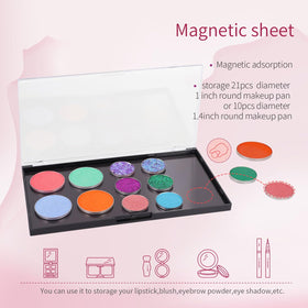 AJLTPA adhesive metal stickers help adapt non-metal pans for this palette.