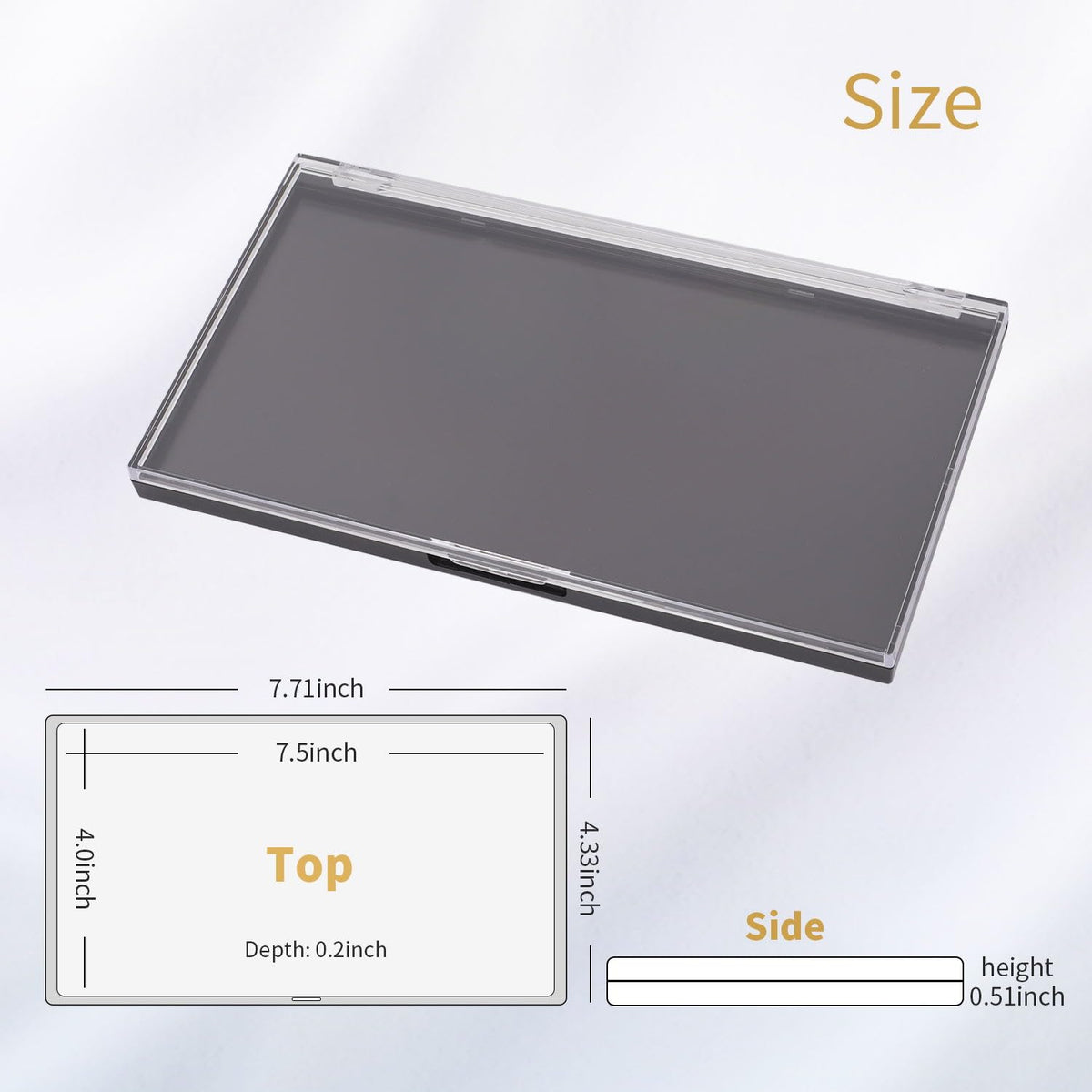 AJLTPA 3-pack empty palettes for easy DIY color shopping and replacement.
