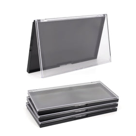 AJLTPA magnetic makeup palette with clear top showcases organized cosmetics on the go.