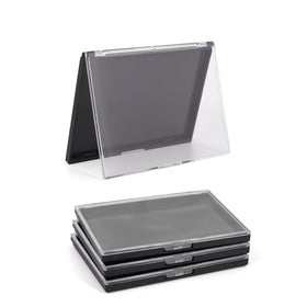 AJLTPA magnetic makeup palette empty with clear top for quick color viewing