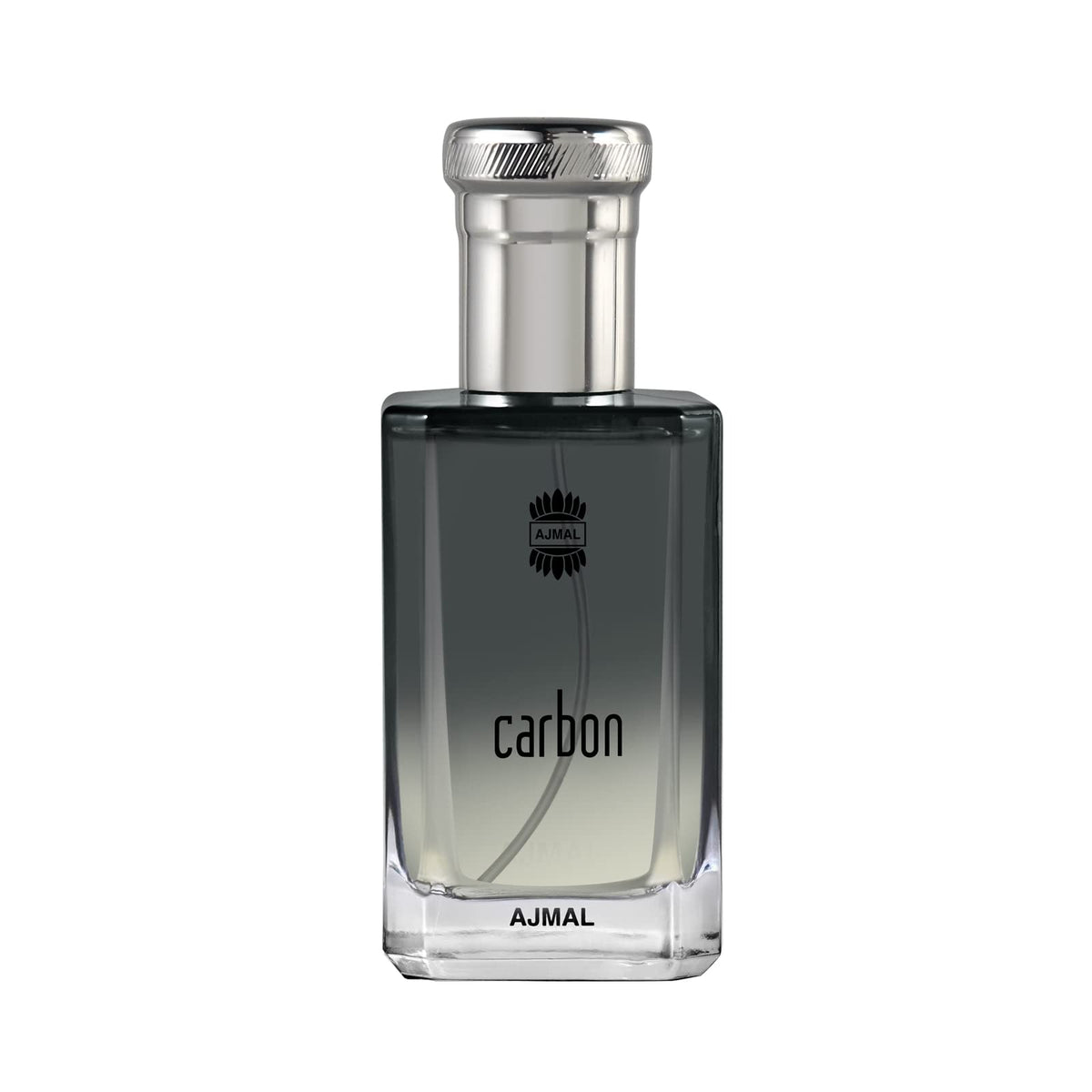 Ajmal Carbon EDP bottle front view ideal for daily wear.