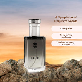 Ajmal Carbon packaging box highlights premium presentation and gifting appeal.