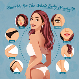 Ajoura Jasmine wax results for coarse bikini hair and smoother skin
