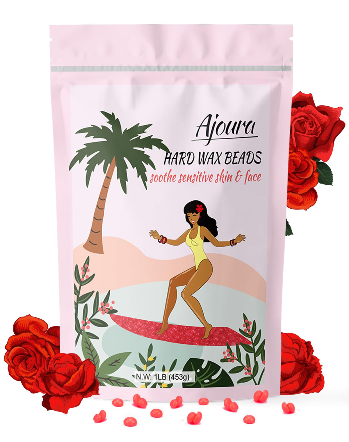 Ajoura rose wax beads for bikini area deliver smooth skin and longer intervals between sessions.