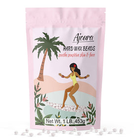 Ajoura unscented hard wax beads in a jar, ideal for at-home waxing with lasting results.