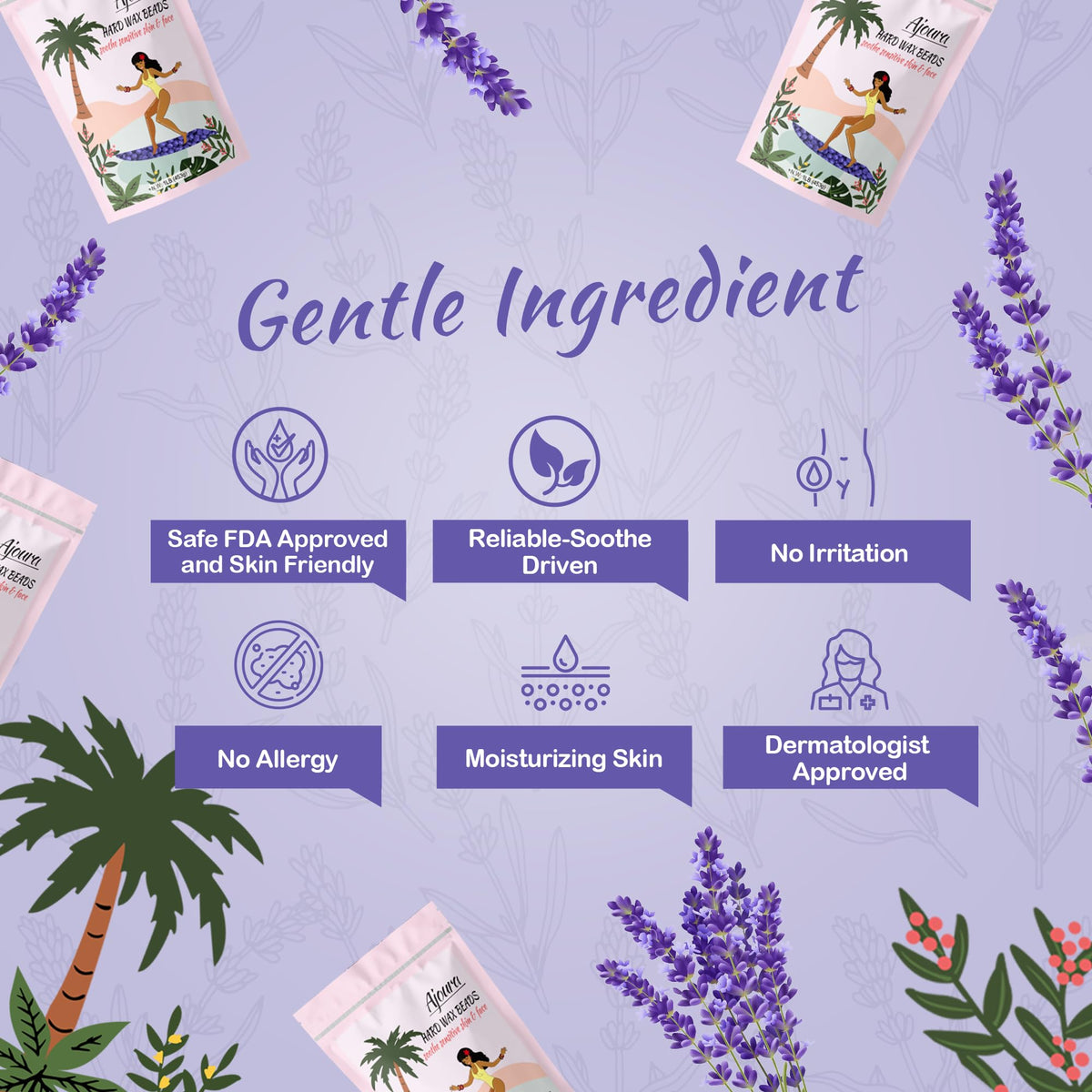 Ajoura refill for wax warmer kit with purple packaging.
