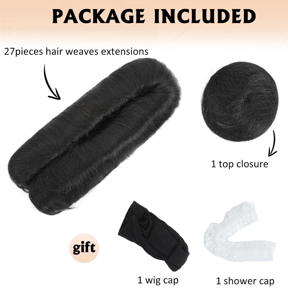 Ajsowju extensions set provides full-head coverage for versatile daytime to evening looks