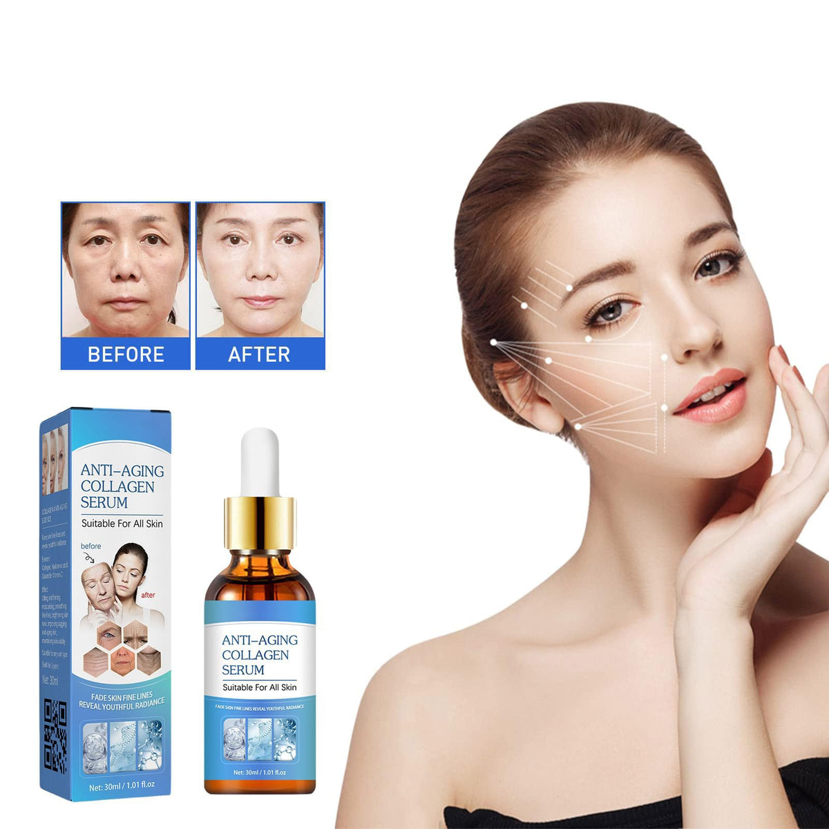 AKEASS Stock Solution Serum dropper for precise application and quick absorption.