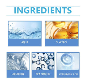 AKEASS Stock Solution Serum flat lay with complementary skincare items.