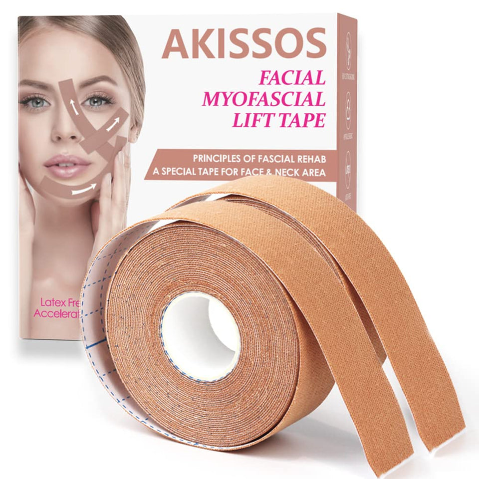 Akissos 2 Rolls patches on the face for smoother skin and targeted wrinkle care.