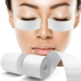 Akissos foam eye pads pre-cut under-eye patches for lash extensions, latex-free and comfortable.