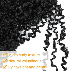 Aksice micro curly volume detail demonstrates fullness