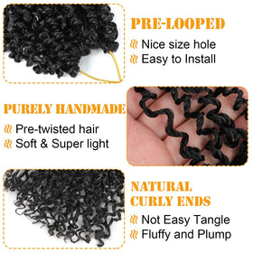 Aksice pre-looped yanky twist easy clip-in styling preview