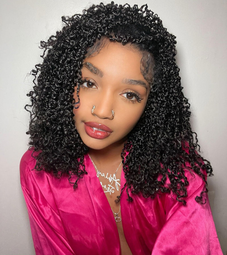 Aksice Yanky Twist crochet hair 12in packaging demonstrates easy installation for quick styling
