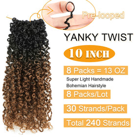Aksice Yanky Twist closeup shows micro texture for natural-looking volume