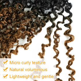 Aksice Yanky Twist curly ends detail adds movement and dimension