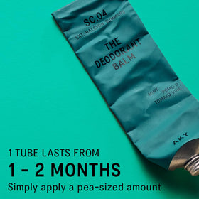 AKT Deodorant Balm cap closeup for travel-friendly use