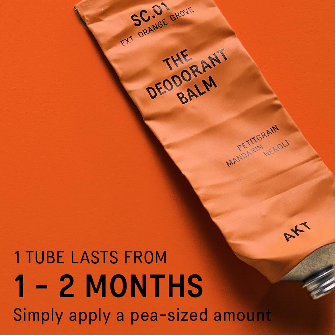 AKT Deodorant Balm applied to forehead for quick, non-sticky protection