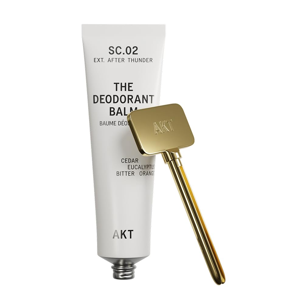 AKT Deodorant Balm SC02 After Thunder tub in plastic-free packaging for eco-conscious use.