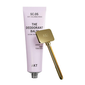 AKT Deodorant Balm tube front view with plastic-free packaging for all-day protection