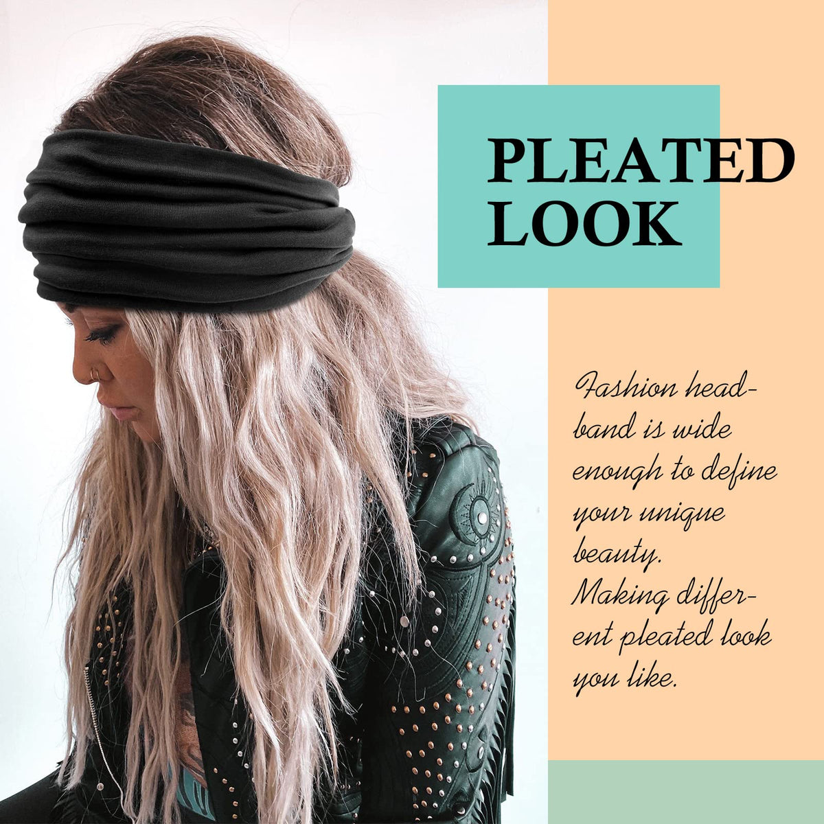 AKTVSHOW non-slip headband design keeps hair neatly secured all day