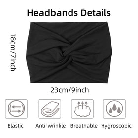 AKTVSHOW turban-style headband offers chic versatility for casual wear.