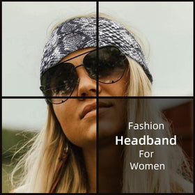 AKTVSHOW yoga workout headband keeps hair back during stretches.