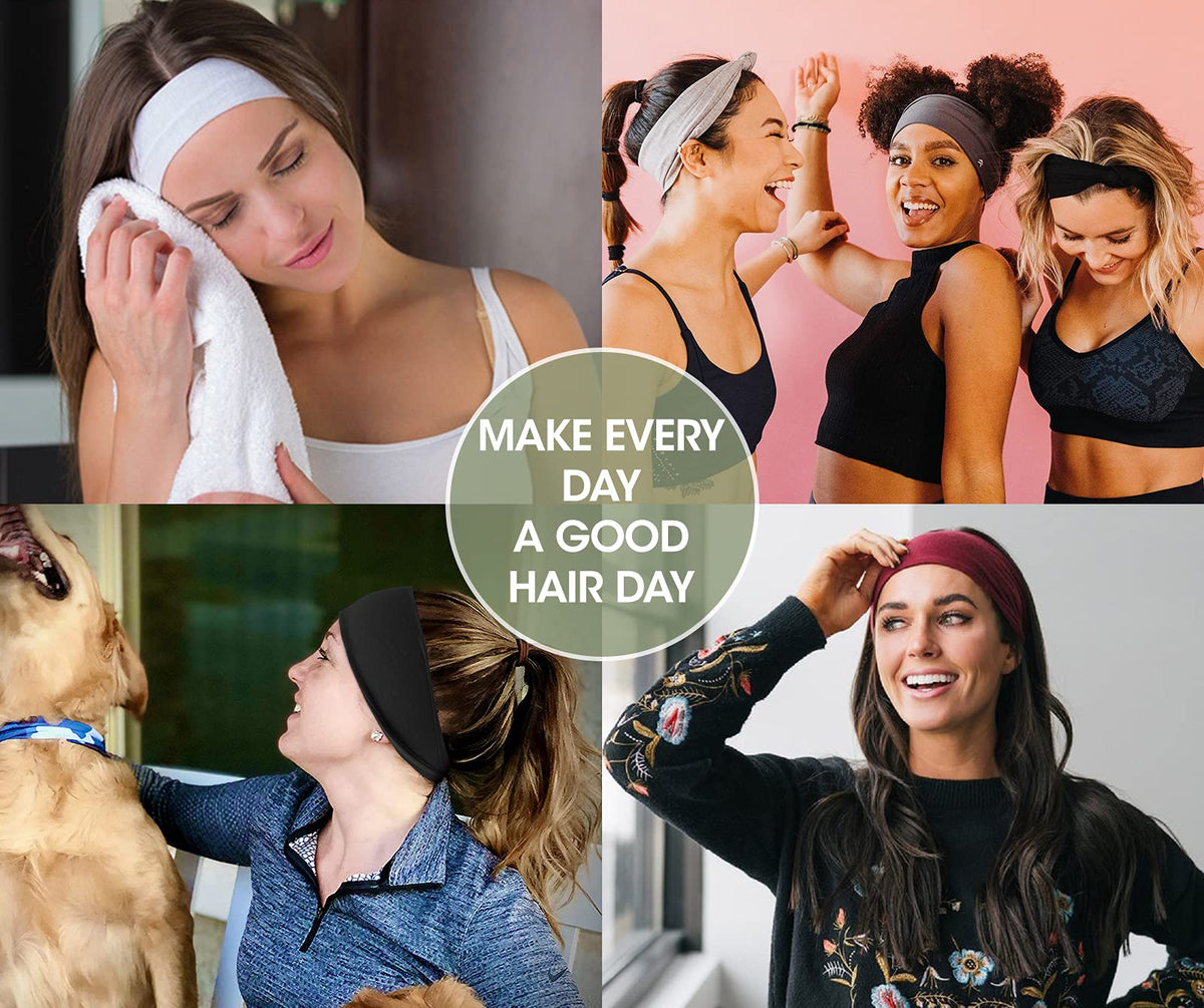 AKTVSHOW headbands for short hair, breathable fabric feels light during training.