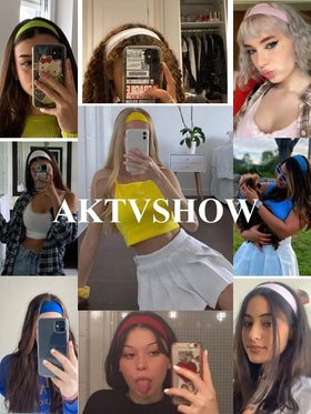 AKTVSHOW headbands for short hair, moisture-wicking fabric for a cooler workout.