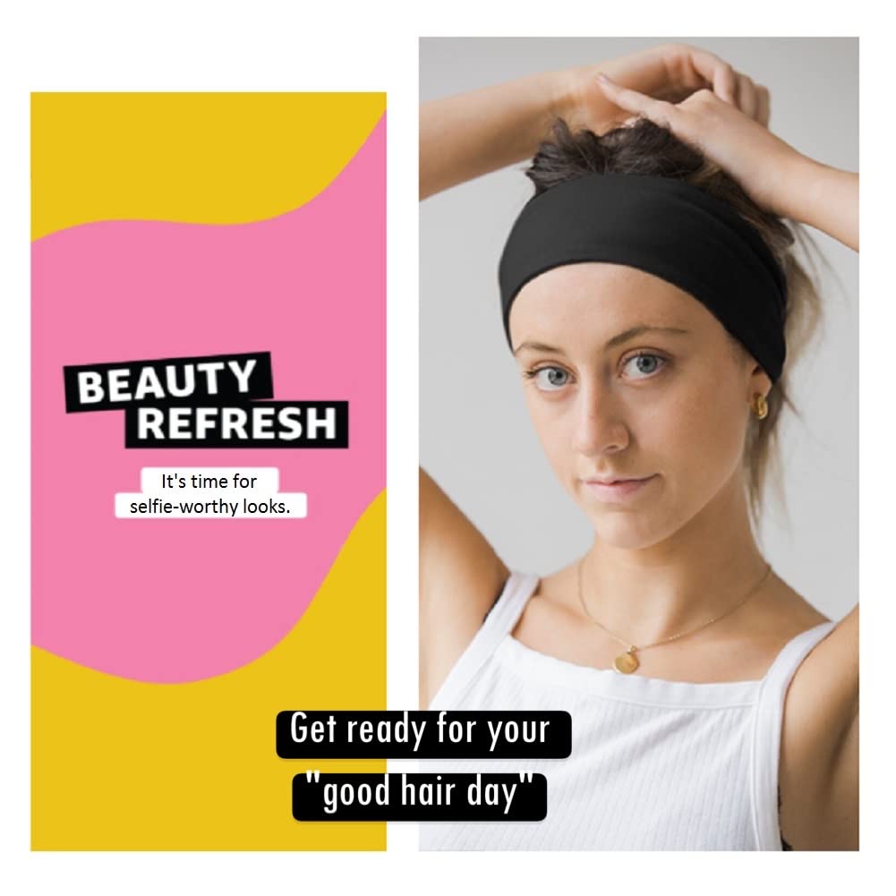 AKTVSHOW headbands for short hair, 12-pack colorful set for daily use.