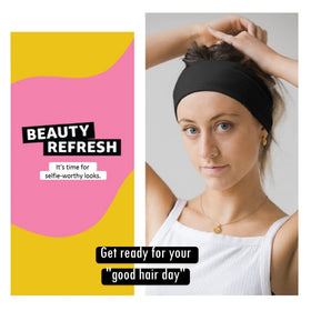 AKTVSHOW headbands for short hair, 12-pack colorful set for daily use.