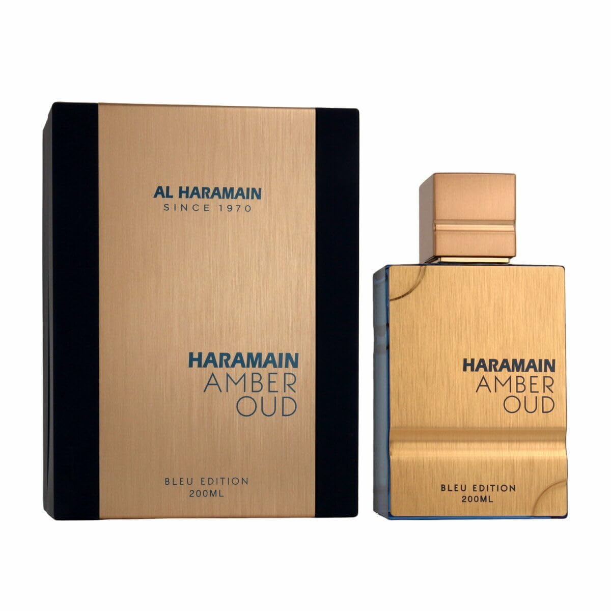 Al Haramain Amber Oud Blue Edition packaging elevates gifting presentation.