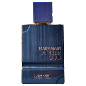 Al Haramain Amber Oud Dubai Night packaging exudes luxury and tradition.